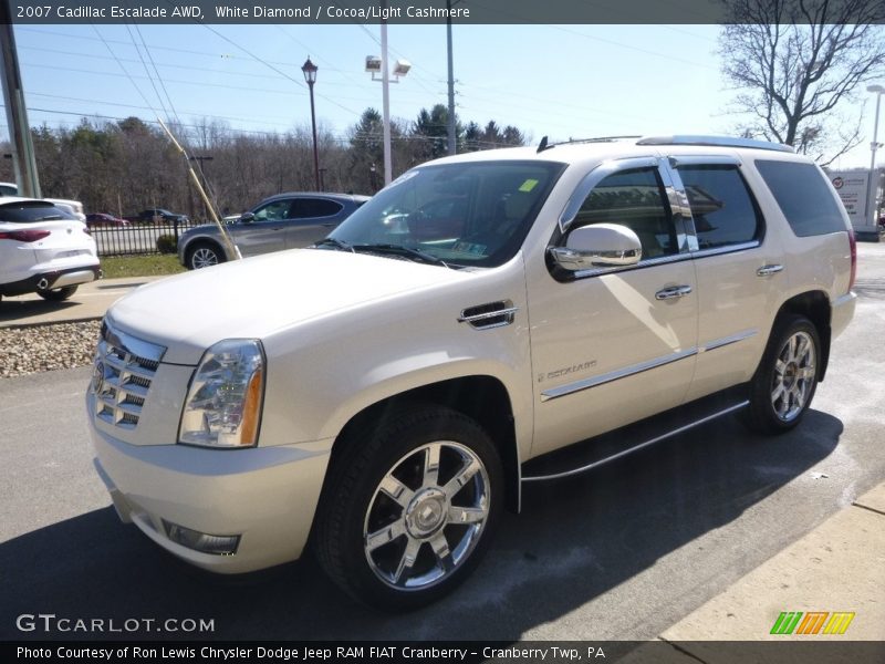 White Diamond / Cocoa/Light Cashmere 2007 Cadillac Escalade AWD