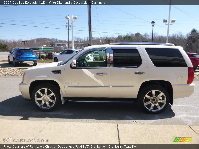 White Diamond / Cocoa/Light Cashmere 2007 Cadillac Escalade AWD