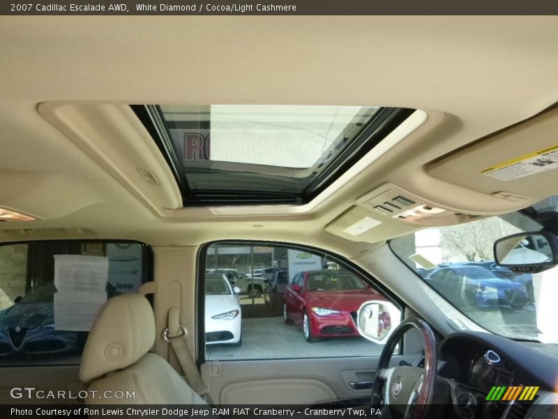 White Diamond / Cocoa/Light Cashmere 2007 Cadillac Escalade AWD