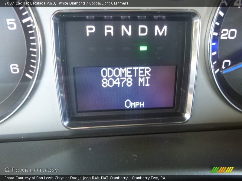 White Diamond / Cocoa/Light Cashmere 2007 Cadillac Escalade AWD