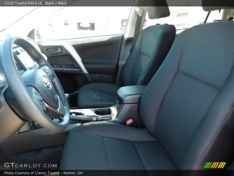 Black / Black 2018 Toyota RAV4 LE