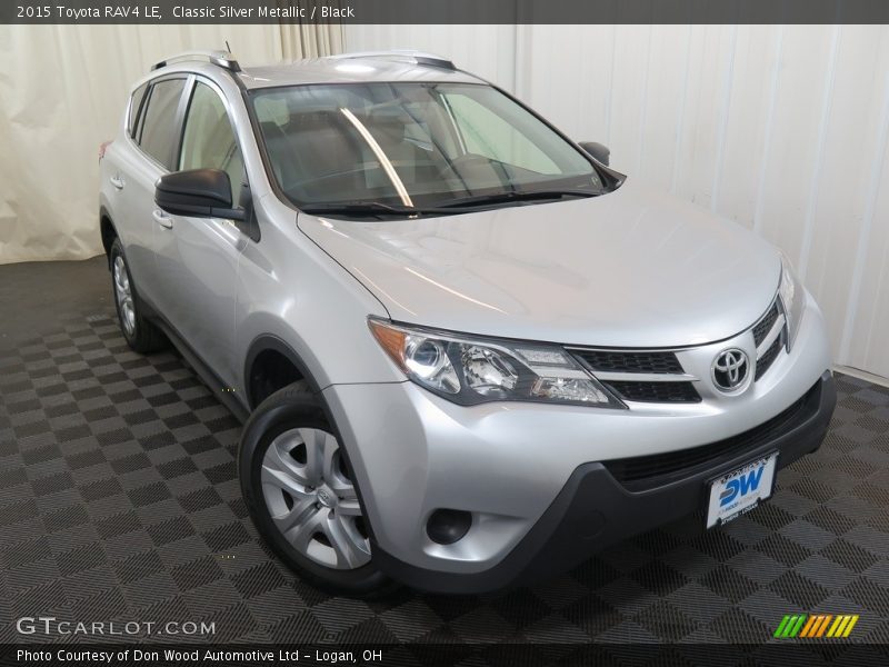Classic Silver Metallic / Black 2015 Toyota RAV4 LE