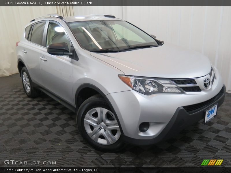 Classic Silver Metallic / Black 2015 Toyota RAV4 LE
