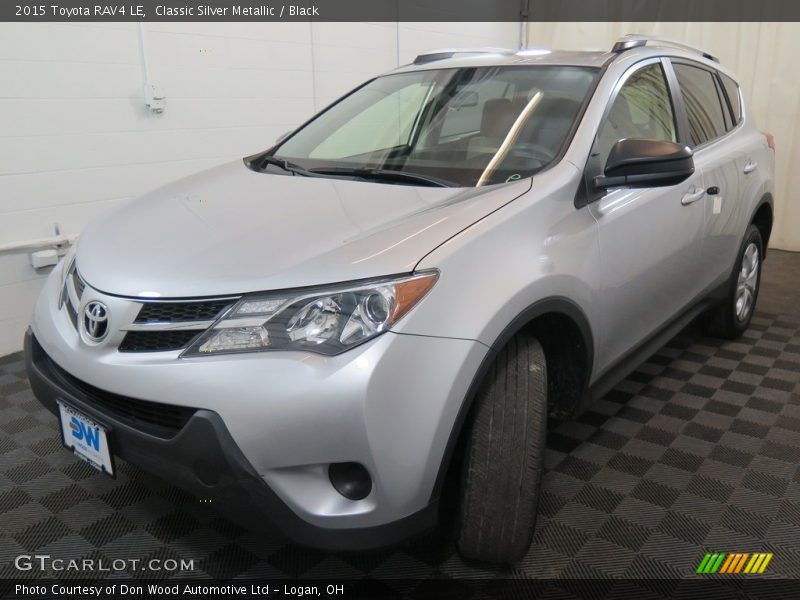 Classic Silver Metallic / Black 2015 Toyota RAV4 LE