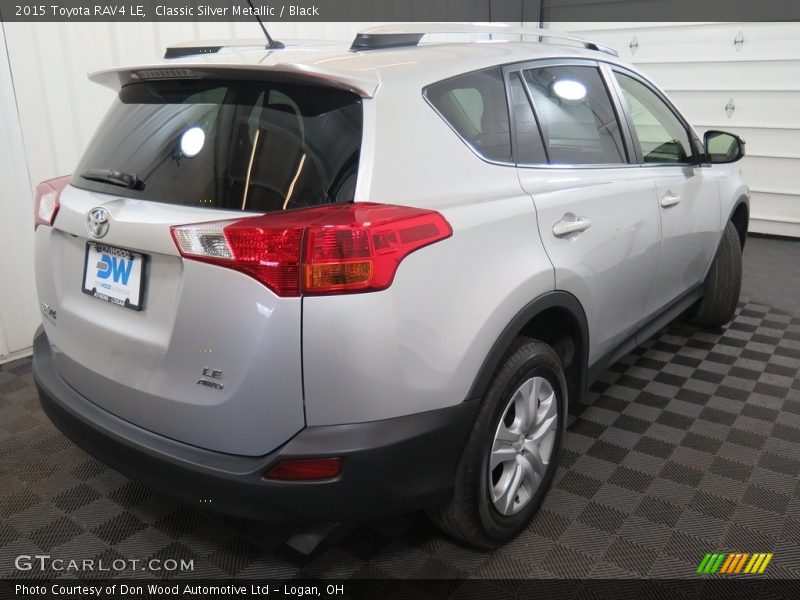 Classic Silver Metallic / Black 2015 Toyota RAV4 LE