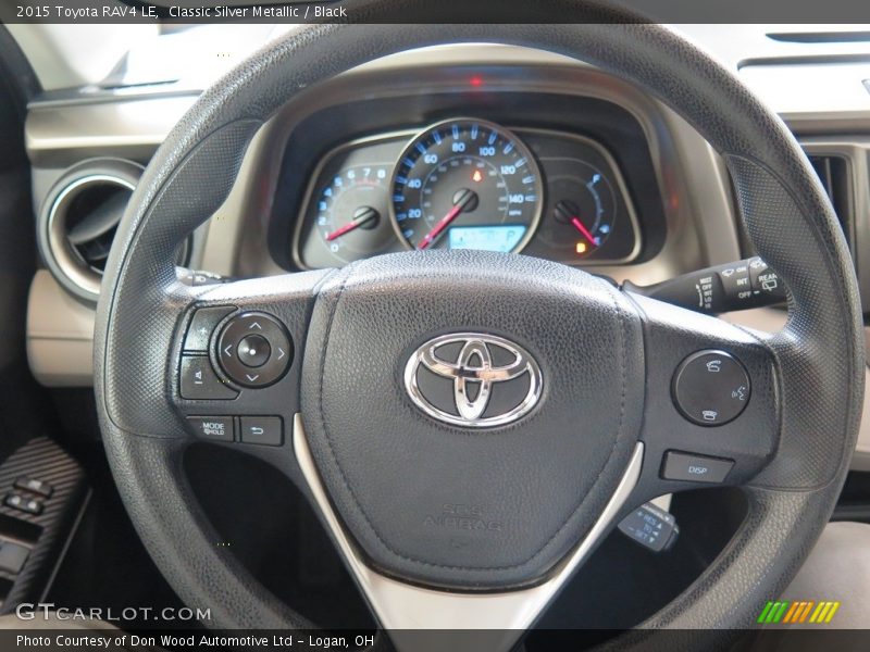 Classic Silver Metallic / Black 2015 Toyota RAV4 LE