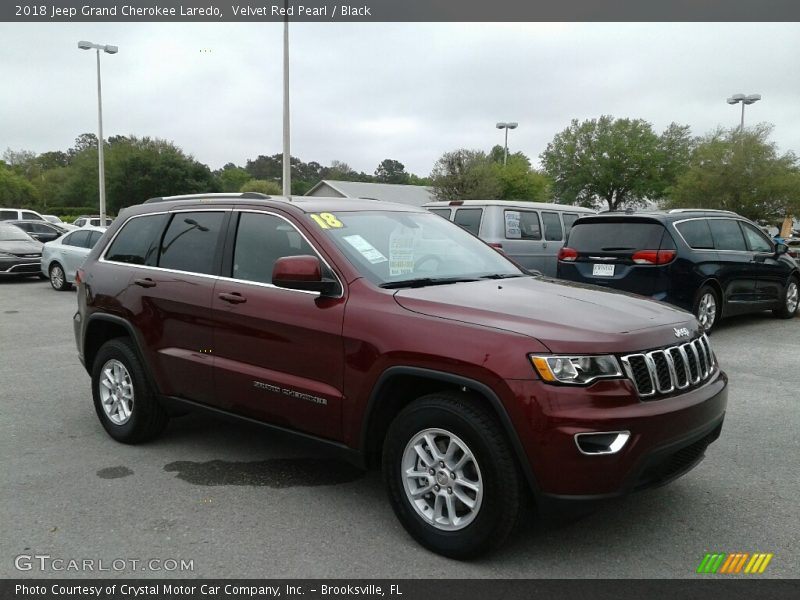 Velvet Red Pearl / Black 2018 Jeep Grand Cherokee Laredo