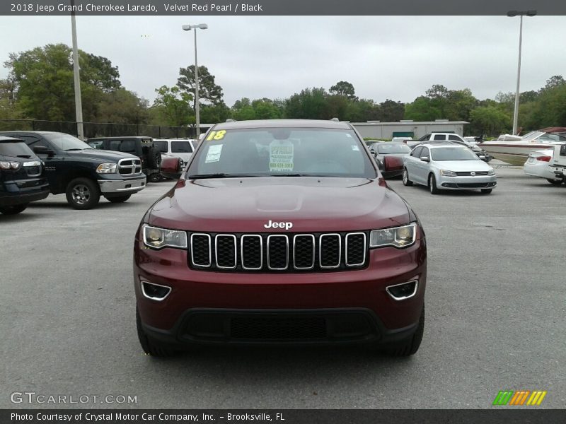 Velvet Red Pearl / Black 2018 Jeep Grand Cherokee Laredo