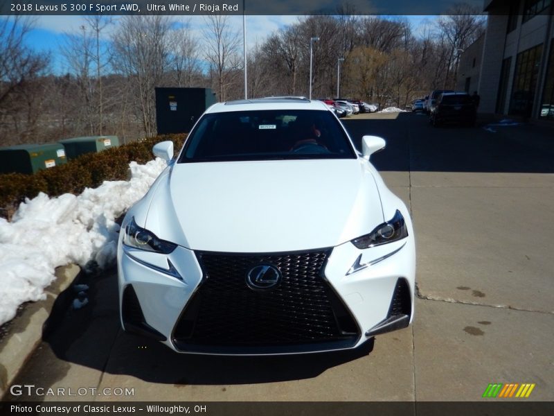 Ultra White / Rioja Red 2018 Lexus IS 300 F Sport AWD