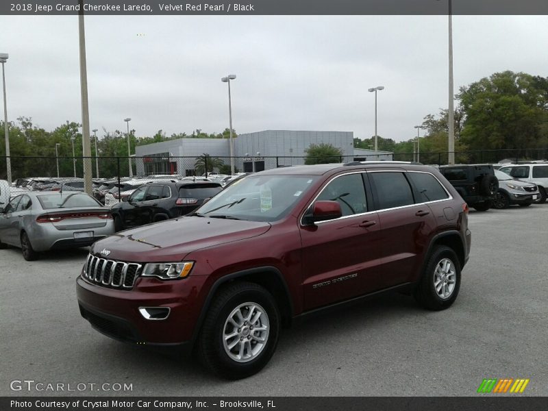 Velvet Red Pearl / Black 2018 Jeep Grand Cherokee Laredo