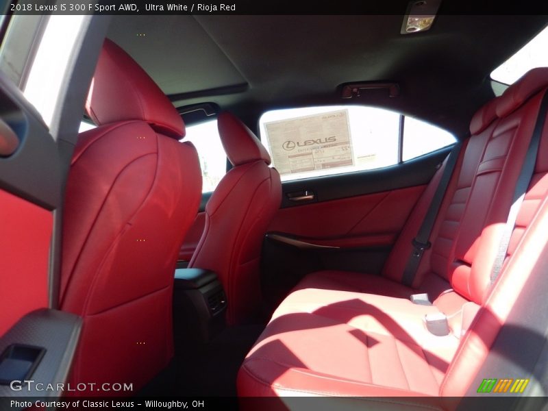 Ultra White / Rioja Red 2018 Lexus IS 300 F Sport AWD