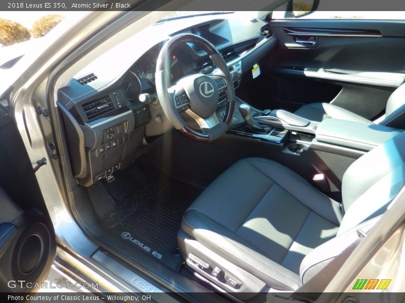 Atomic Silver / Black 2018 Lexus ES 350