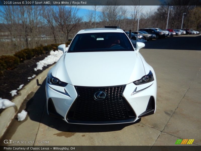 Ultra White / Rioja Red 2018 Lexus IS 300 F Sport AWD