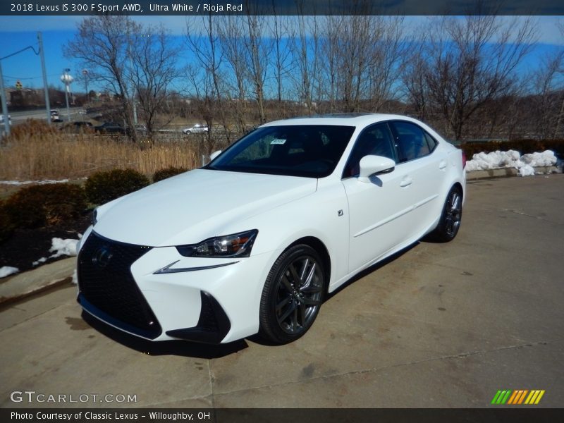 Ultra White / Rioja Red 2018 Lexus IS 300 F Sport AWD