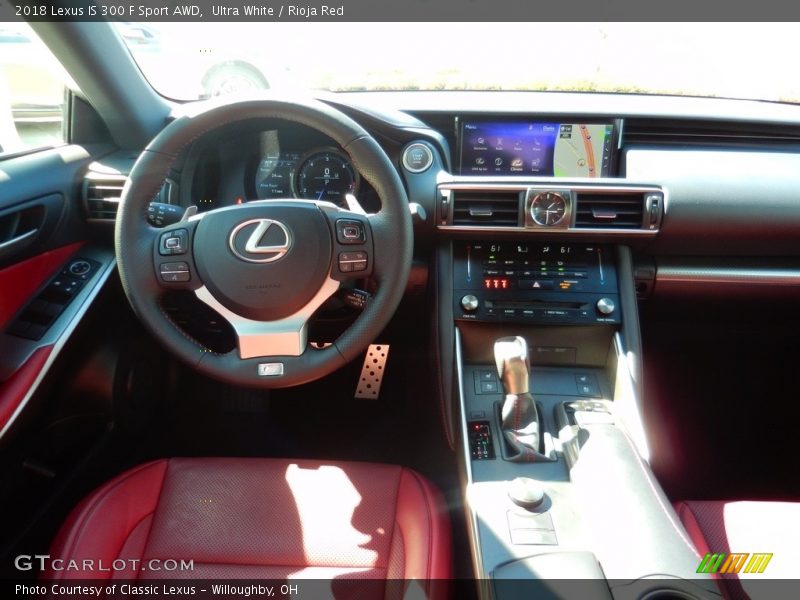 Ultra White / Rioja Red 2018 Lexus IS 300 F Sport AWD