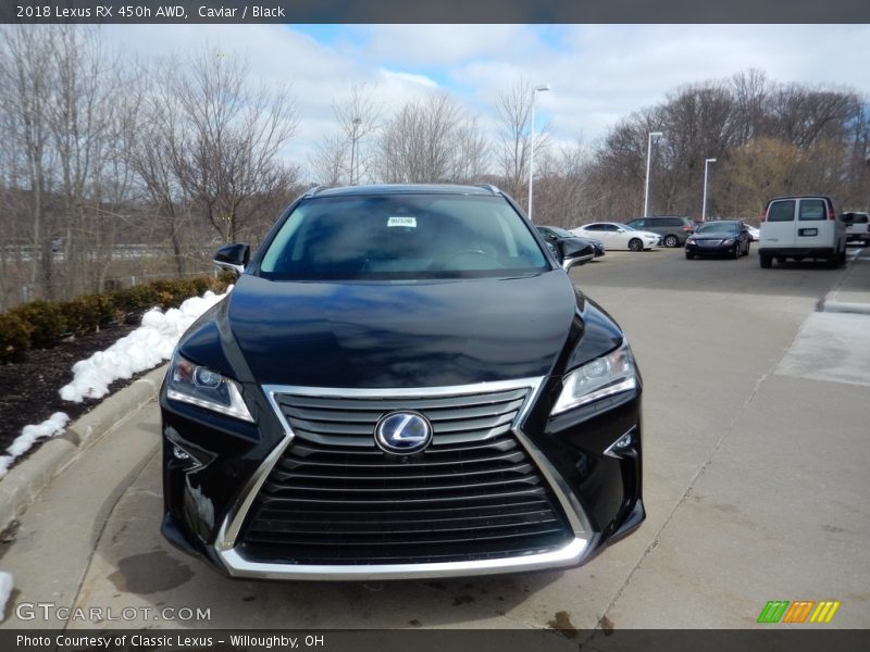 Caviar / Black 2018 Lexus RX 450h AWD