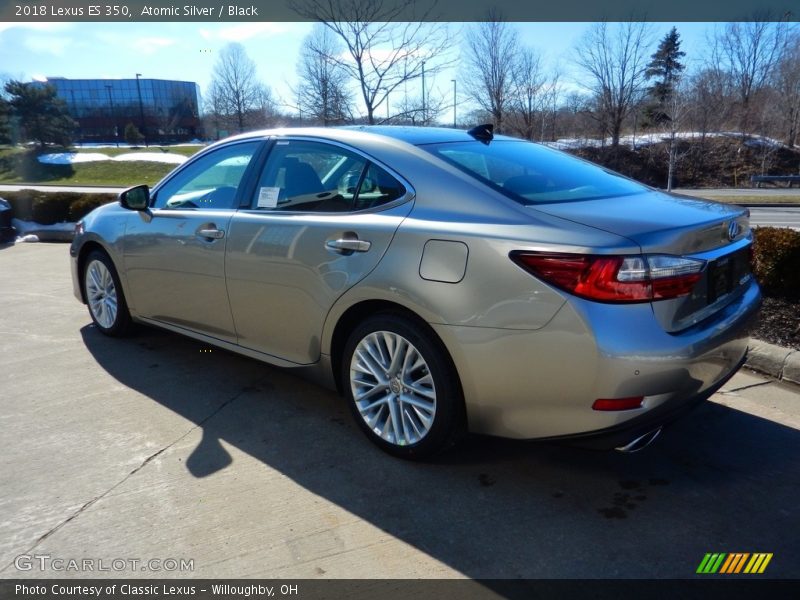 Atomic Silver / Black 2018 Lexus ES 350