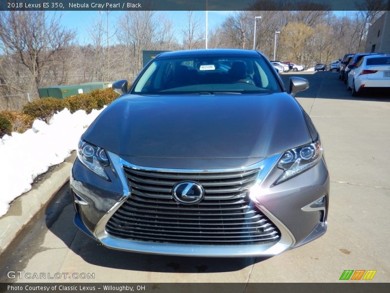 Nebula Gray Pearl / Black 2018 Lexus ES 350