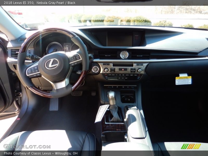 Nebula Gray Pearl / Black 2018 Lexus ES 350