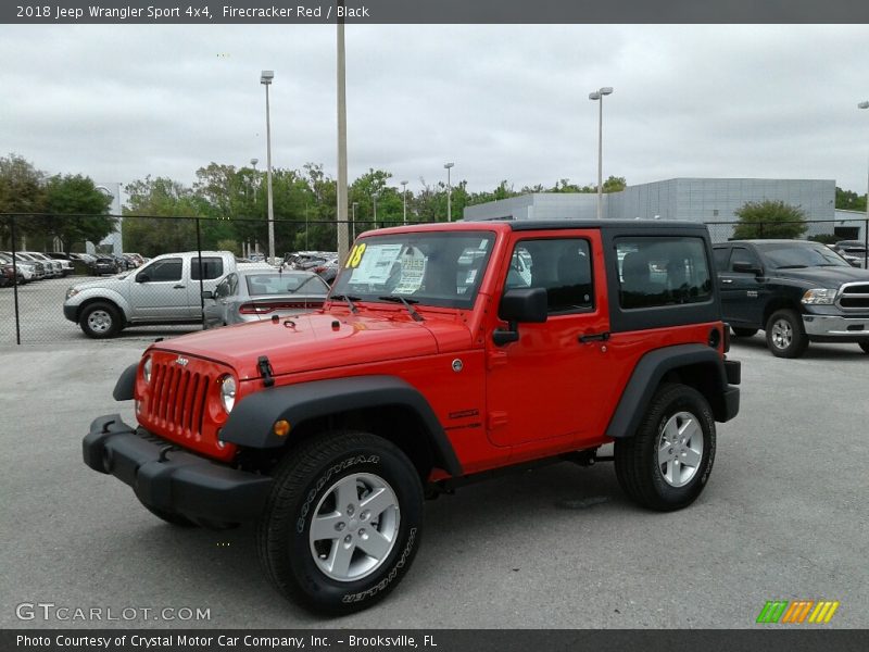 Firecracker Red / Black 2018 Jeep Wrangler Sport 4x4