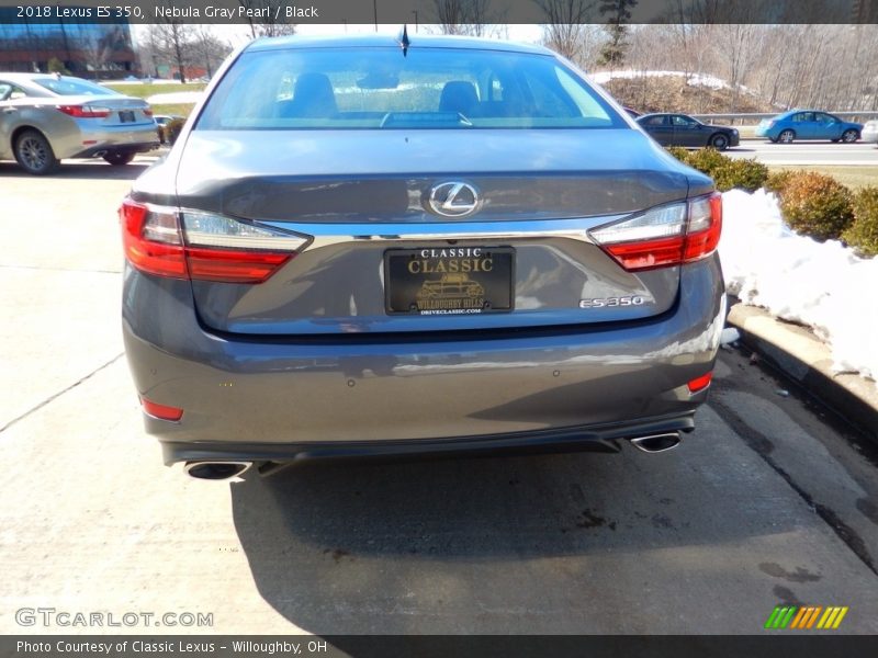 Nebula Gray Pearl / Black 2018 Lexus ES 350