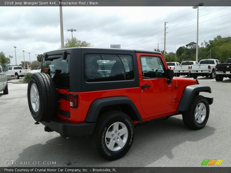 Firecracker Red / Black 2018 Jeep Wrangler Sport 4x4