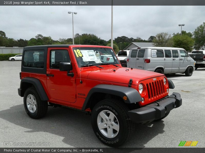 Firecracker Red / Black 2018 Jeep Wrangler Sport 4x4