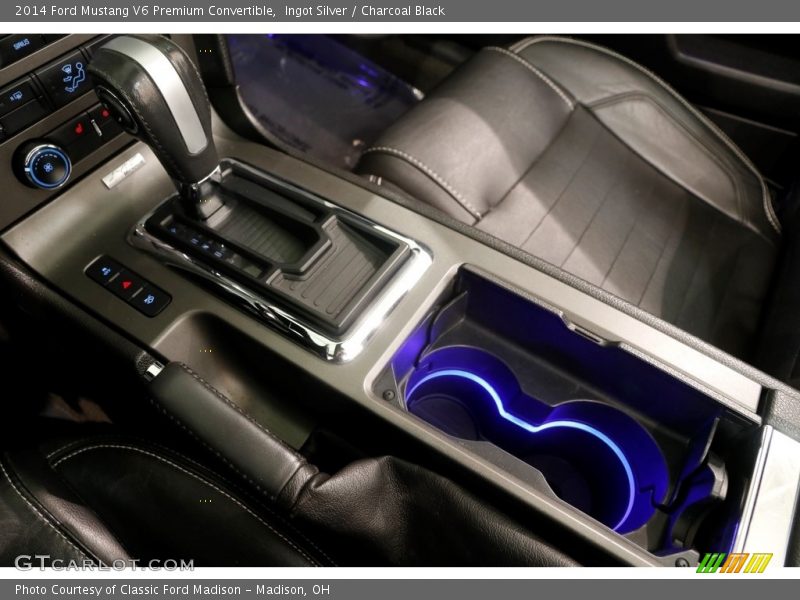 Ingot Silver / Charcoal Black 2014 Ford Mustang V6 Premium Convertible