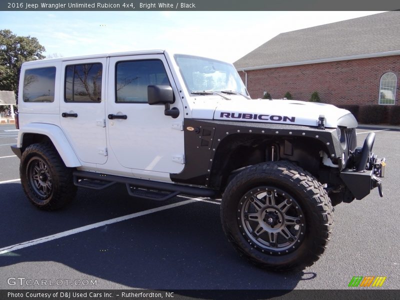 Bright White / Black 2016 Jeep Wrangler Unlimited Rubicon 4x4