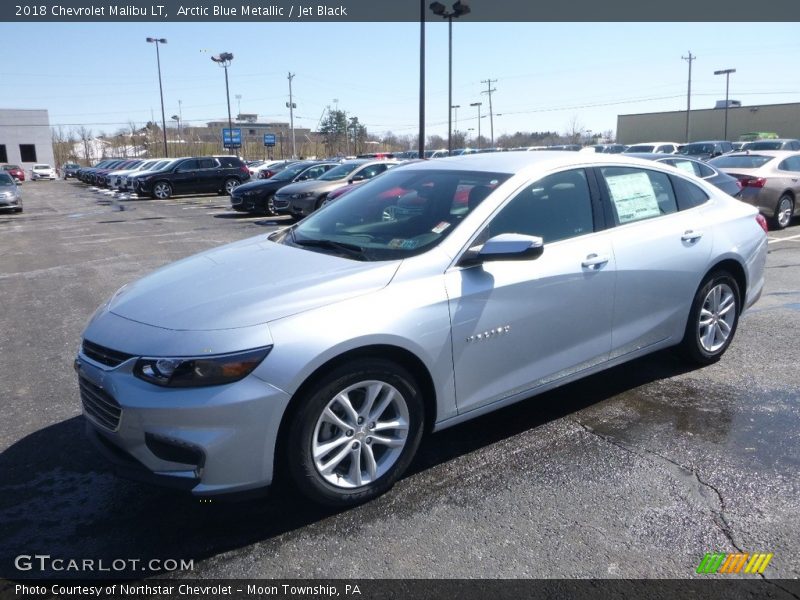 Arctic Blue Metallic / Jet Black 2018 Chevrolet Malibu LT