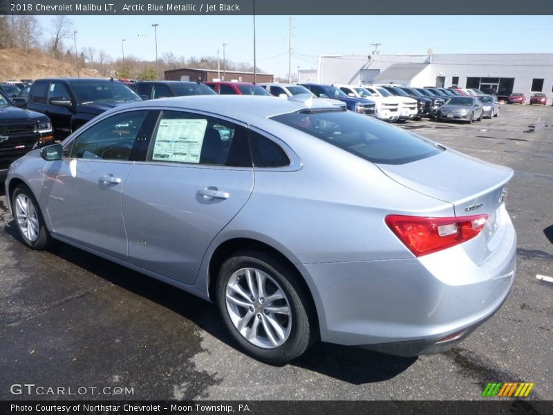 Arctic Blue Metallic / Jet Black 2018 Chevrolet Malibu LT