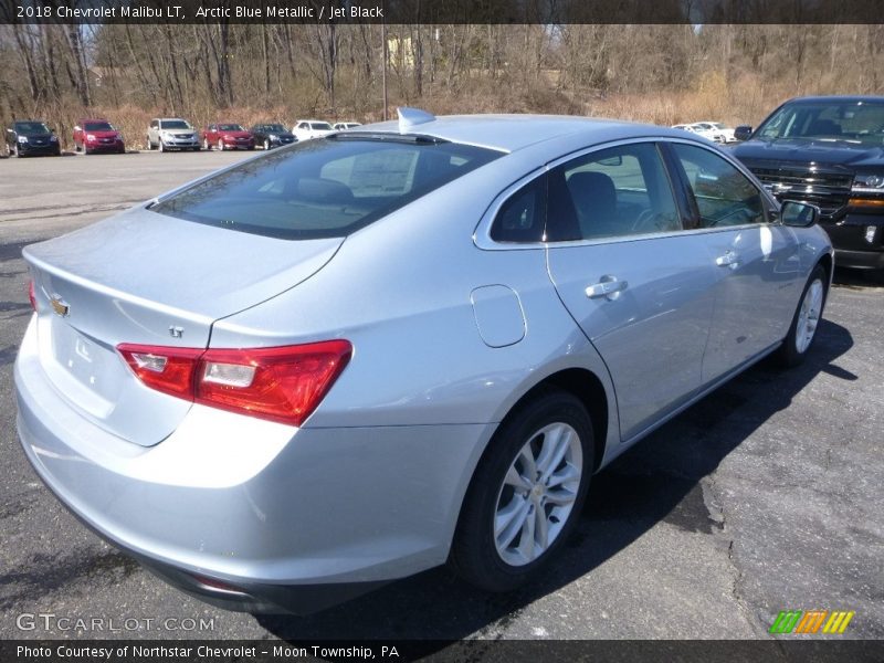 Arctic Blue Metallic / Jet Black 2018 Chevrolet Malibu LT