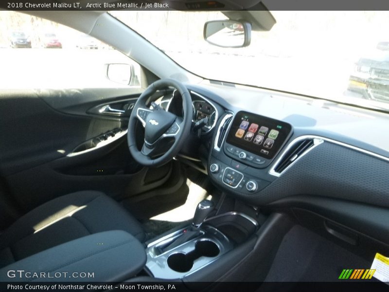 Arctic Blue Metallic / Jet Black 2018 Chevrolet Malibu LT