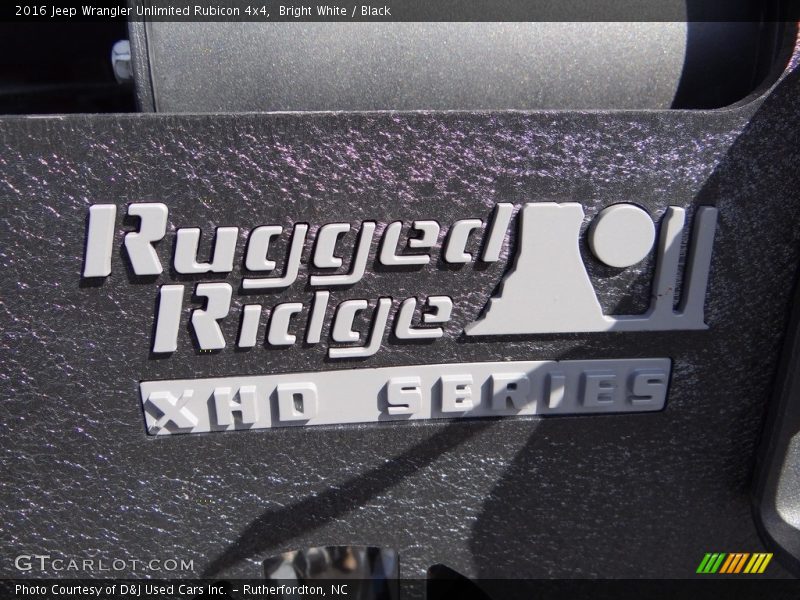 Bright White / Black 2016 Jeep Wrangler Unlimited Rubicon 4x4