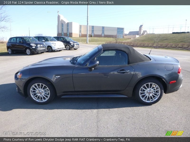 Grigio Moda Meteor Grey / Nero Black 2018 Fiat 124 Spider Classica Roadster