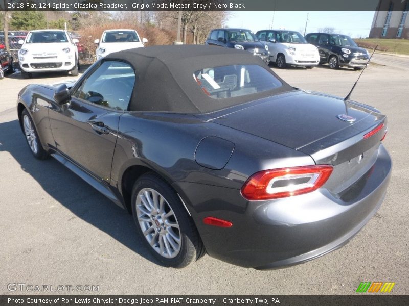Grigio Moda Meteor Grey / Nero Black 2018 Fiat 124 Spider Classica Roadster