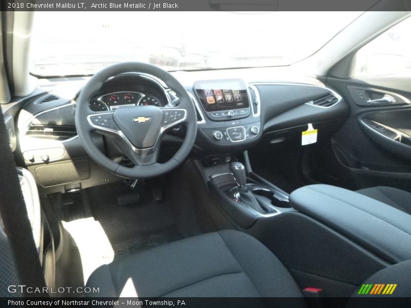 Arctic Blue Metallic / Jet Black 2018 Chevrolet Malibu LT