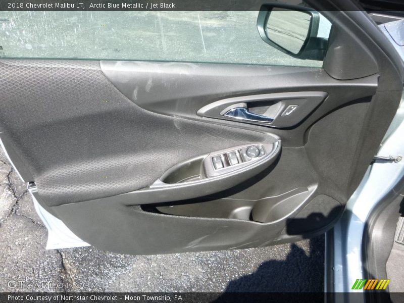 Arctic Blue Metallic / Jet Black 2018 Chevrolet Malibu LT