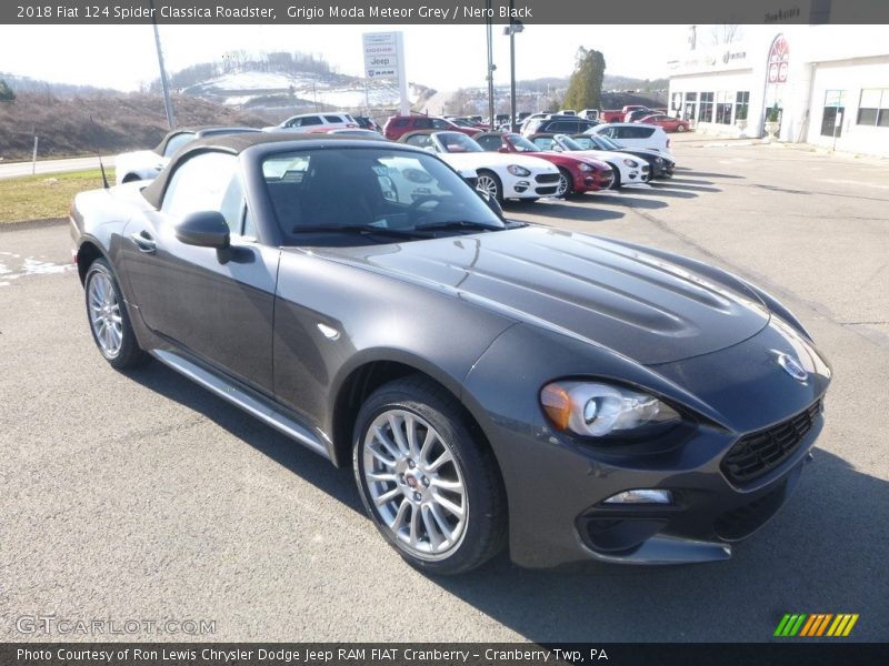 Grigio Moda Meteor Grey / Nero Black 2018 Fiat 124 Spider Classica Roadster