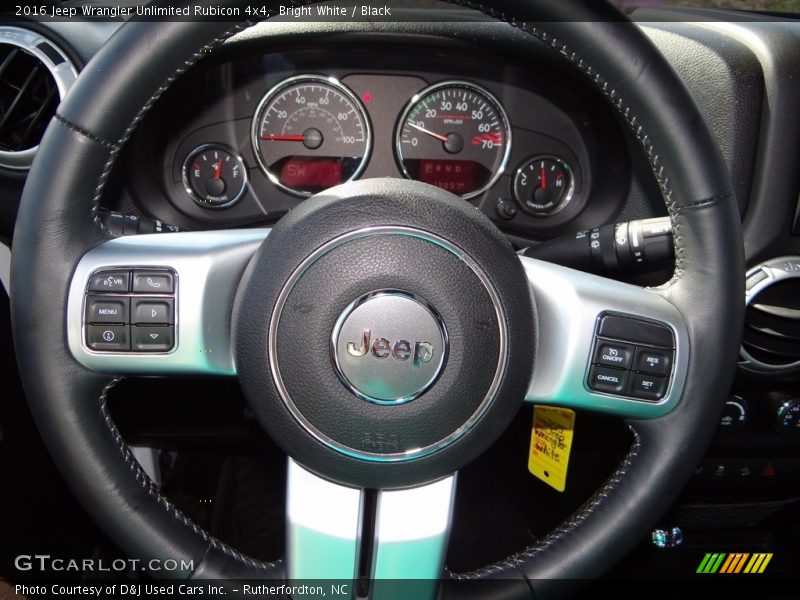 Bright White / Black 2016 Jeep Wrangler Unlimited Rubicon 4x4