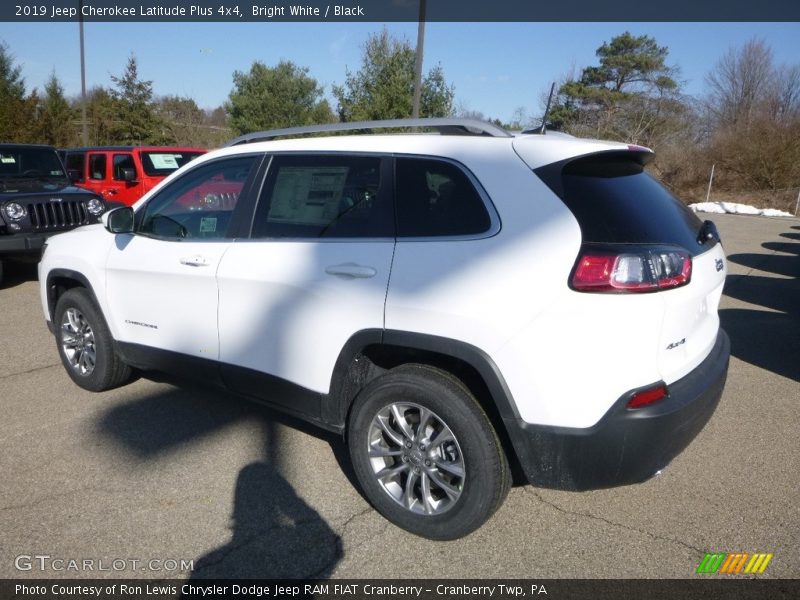 Bright White / Black 2019 Jeep Cherokee Latitude Plus 4x4