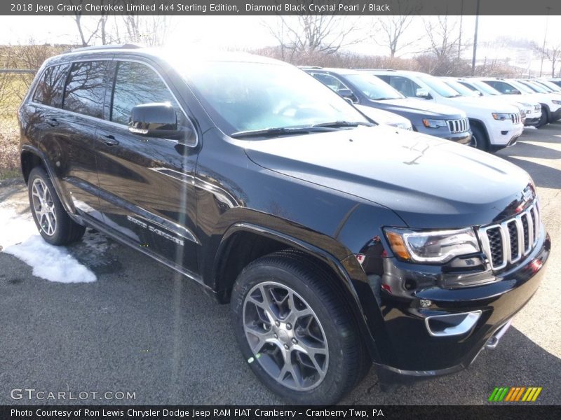 Diamond Black Crystal Pearl / Black 2018 Jeep Grand Cherokee Limited 4x4 Sterling Edition