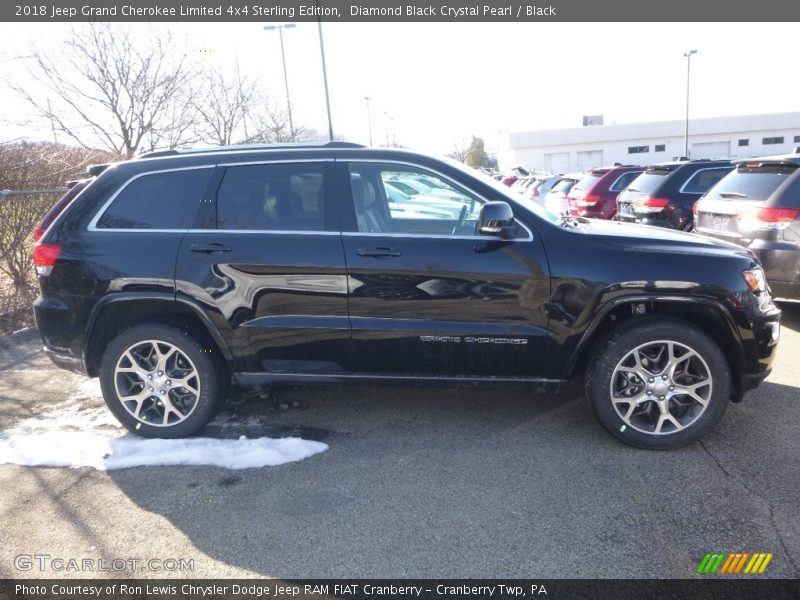 Diamond Black Crystal Pearl / Black 2018 Jeep Grand Cherokee Limited 4x4 Sterling Edition