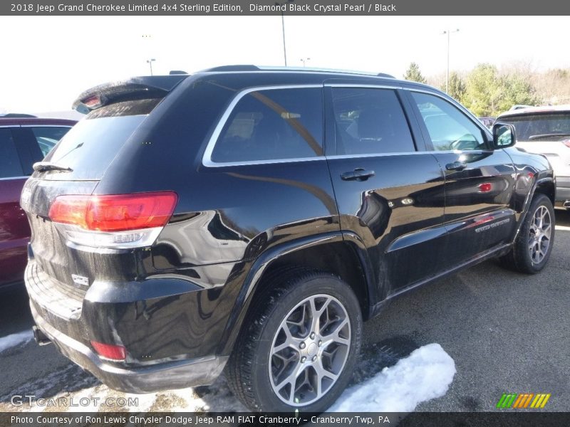 Diamond Black Crystal Pearl / Black 2018 Jeep Grand Cherokee Limited 4x4 Sterling Edition