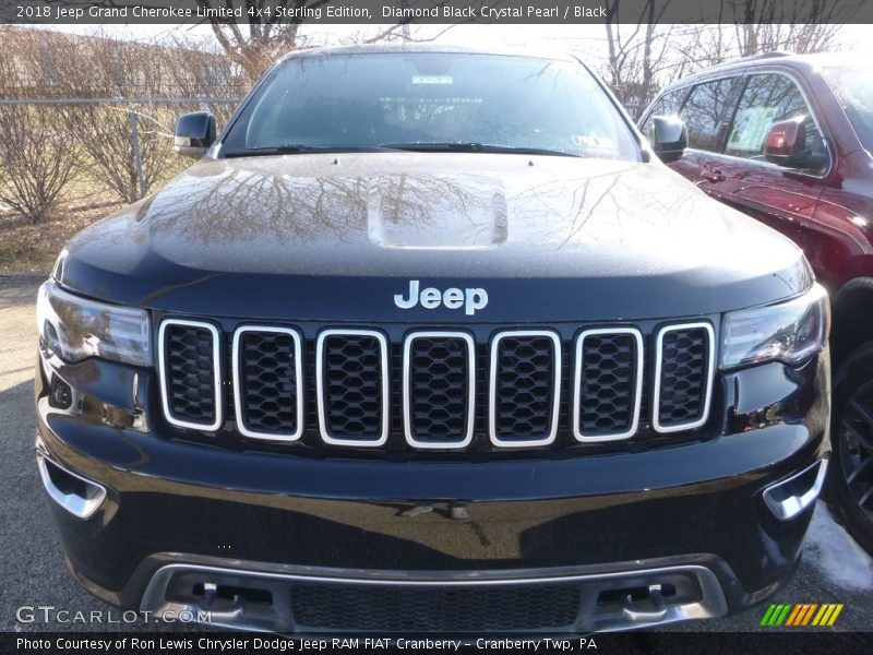 Diamond Black Crystal Pearl / Black 2018 Jeep Grand Cherokee Limited 4x4 Sterling Edition