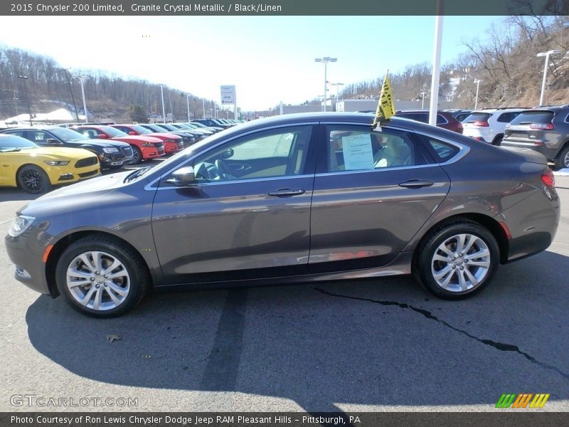 Granite Crystal Metallic / Black/Linen 2015 Chrysler 200 Limited