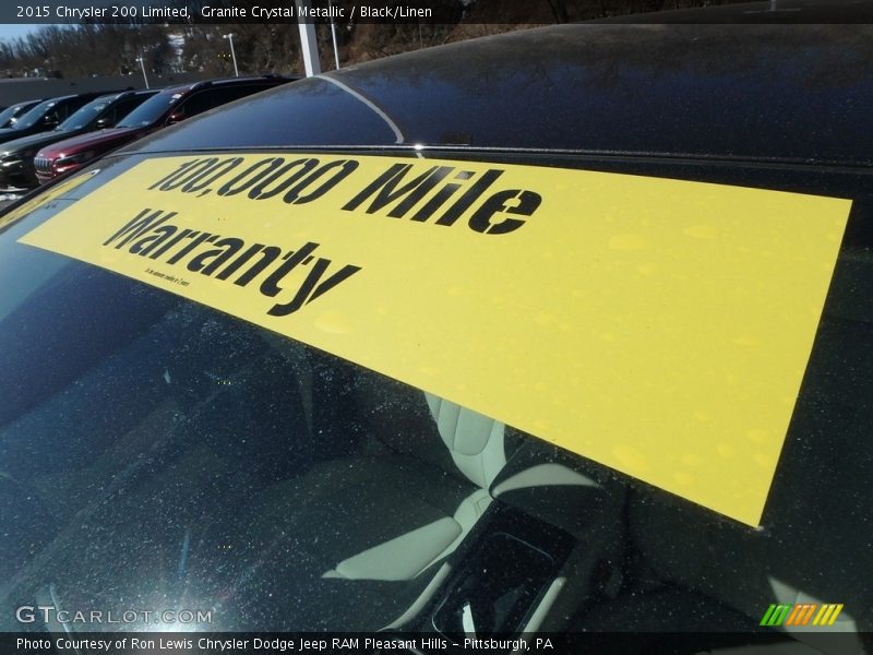 Granite Crystal Metallic / Black/Linen 2015 Chrysler 200 Limited
