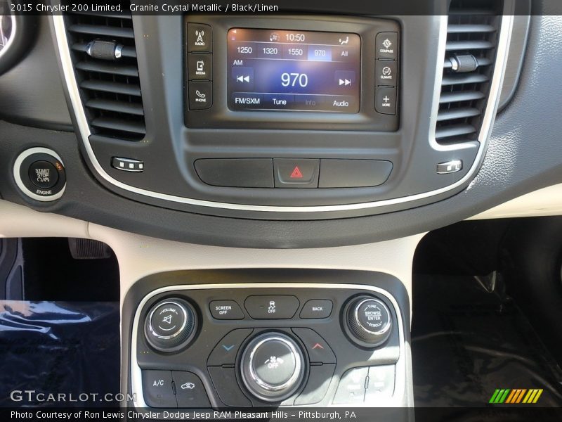 Granite Crystal Metallic / Black/Linen 2015 Chrysler 200 Limited