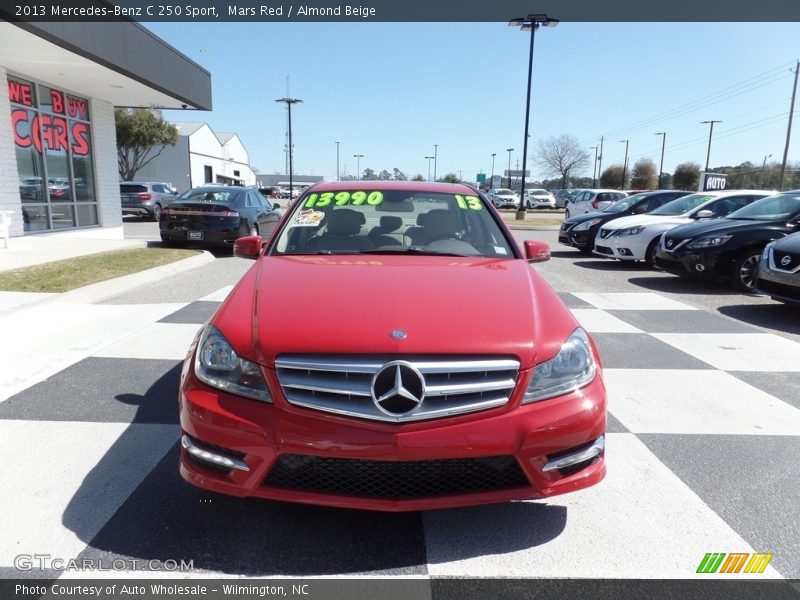 Mars Red / Almond Beige 2013 Mercedes-Benz C 250 Sport