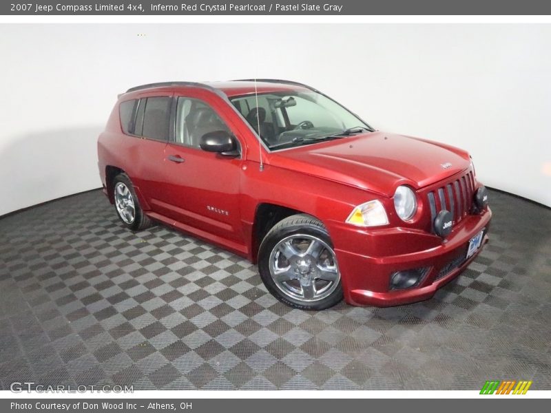 Inferno Red Crystal Pearlcoat / Pastel Slate Gray 2007 Jeep Compass Limited 4x4
